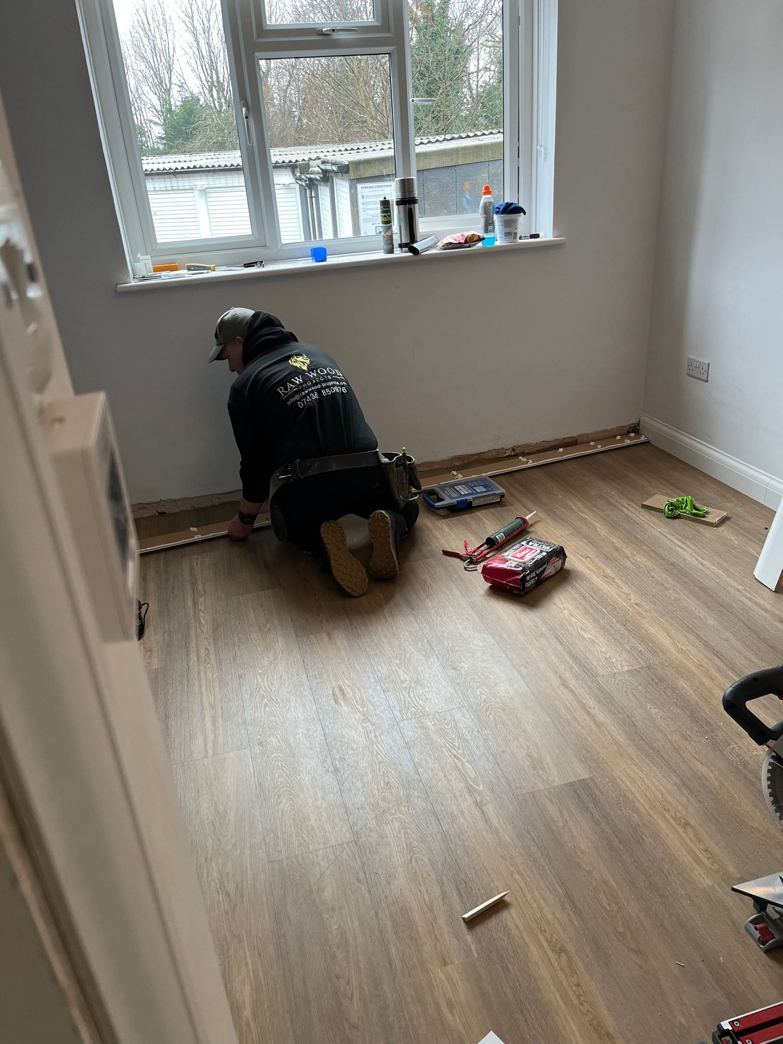 Laminate flooring project